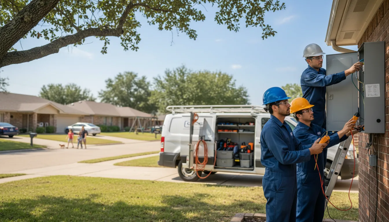 Certified electrician providing emergency electrical services in Westfield, IA